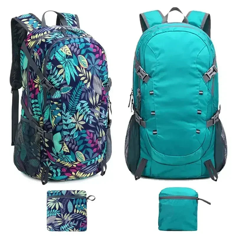 40L Outdoor Foldable Backpack Ultralight Waterproof Soft Camping Shoulder Pack Climbing Travel Mountaineering Camping Hiking Bag