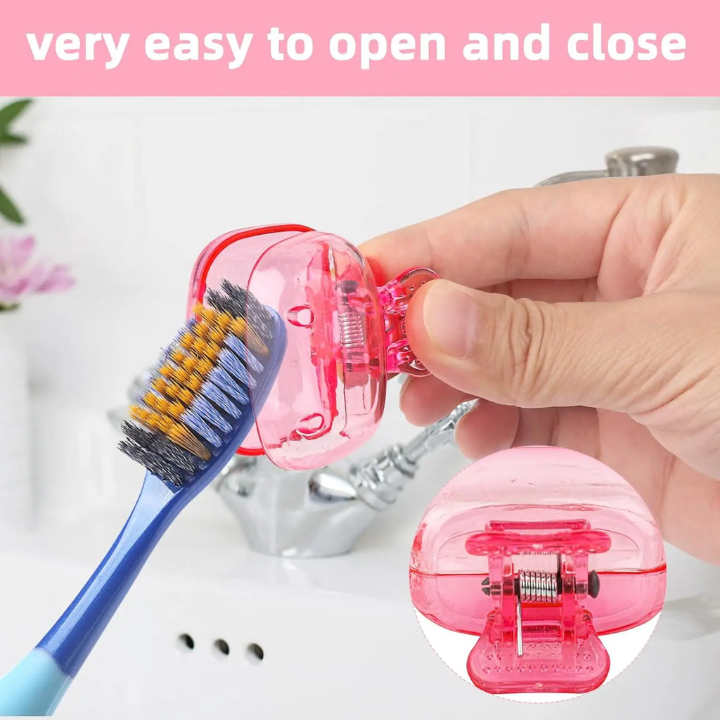 4/6/10Pcs Toothbrush Covers Portable Toothbrush Coverings Clips for Protector Toothbrush Storage Head Cap for Bathroom Travel