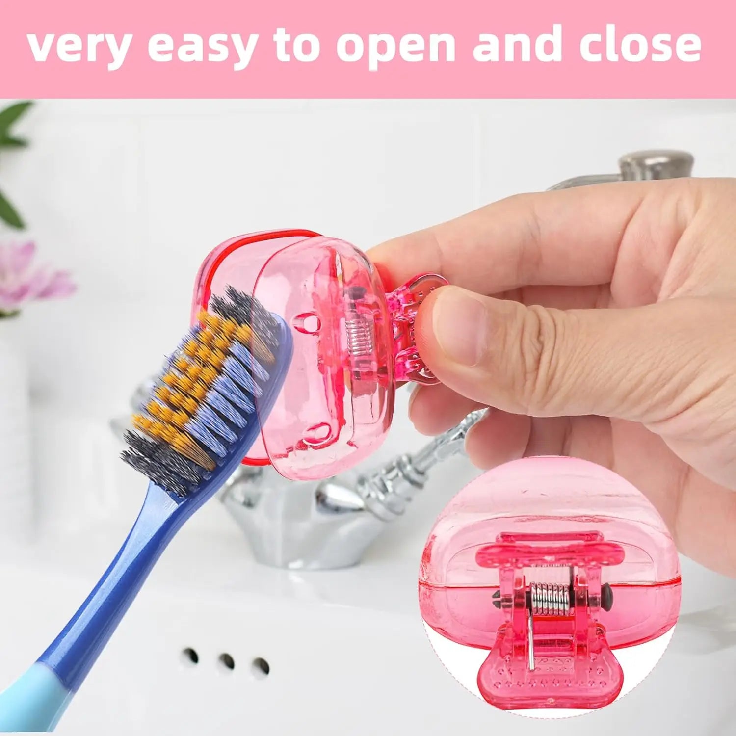 4/6/10Pcs Toothbrush Covers Portable Toothbrush Coverings Clips for Protector Toothbrush Storage Head Cap for Bathroom Travel