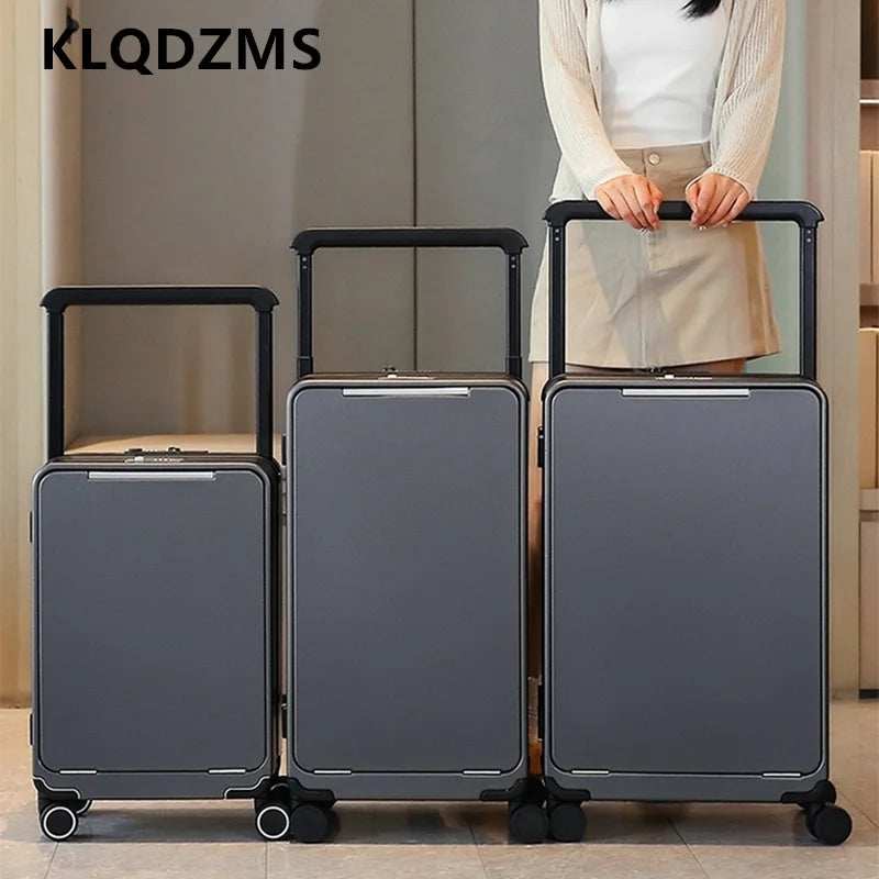 KLQDZMS 24"26"Carry-on Travel Luggage 20 Inches ABS + PC Boarding Box Men's Business Trolley Case Universal Wheel Suitcase