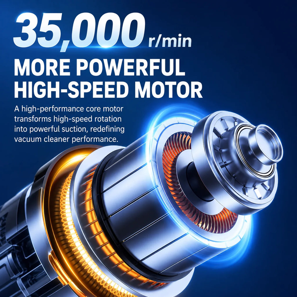 Portable Cordless Handheld Car Vacuum Cleaner with Multiple Attachments for Car Interior Seat Dust and Debris Cleaning