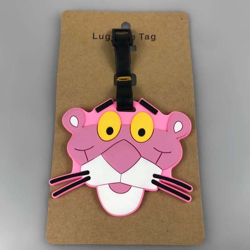 Lovely Disney Marie Cat  Travel Accessories Luggage Tag Silica Gel Suitcase ID Addres Holder Baggage Boarding Tag Portable Label