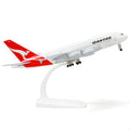 A380 Australia Plane Model 20cm 1/300 Die-cast Metal Airplane Model with Stand for Aviation Enthusiast Gift toys boys kids