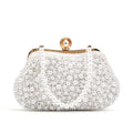 Shell Design Women Evening Bags Pearl Diamonds Small Clutch With Chain Shoulder Handbags Wedding Party Lady Purse For Wedding Pa
