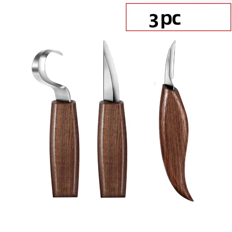 1/3/5/7/10/12pcs Wood Carving Tools Chisel Woodworking Cutter Hand Tool Set Wood Carving Knife DIY Peeling Woodcarving