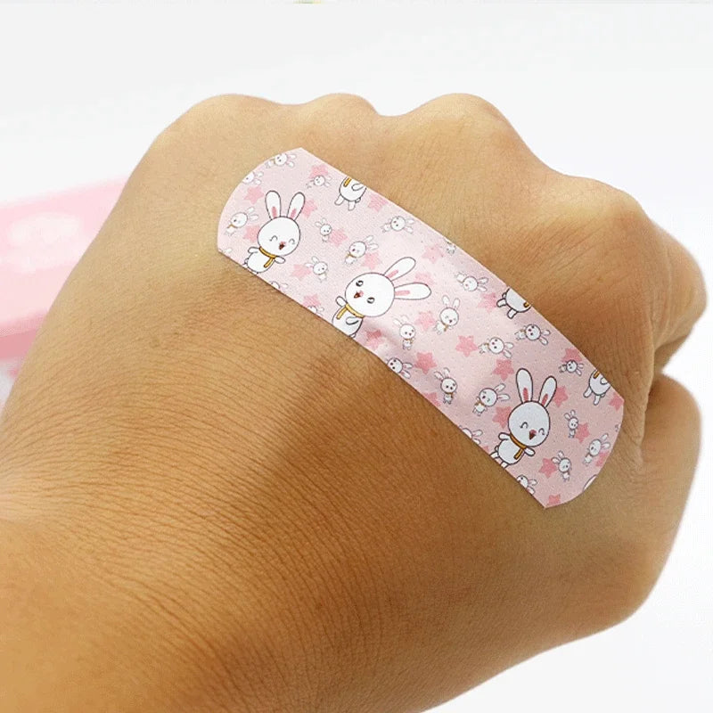 120pcs Cartoon Waterproof Wound Bandages for Kids First Aid Children's Plaster Wraps Non-Toxic Fun Designs for Safe Healing