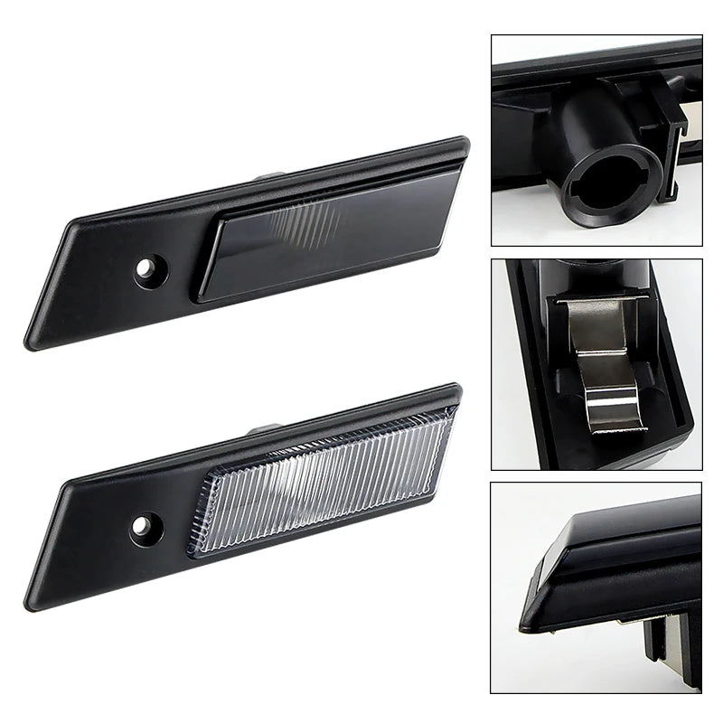 2PCS Only Shell No Bulb Side Marker Light Cover Canbus For 1992-1996 BMW 3 Series E36 Pre-facelift M3 318is 320i Car Accessories