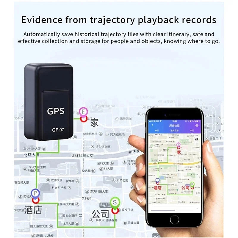 Micro Magnetic GPS Tracker, Vehicle Motorcycle Real-time Anti-theft Tracking Monitor, Personal Anti Loss Positioning Mini GPS