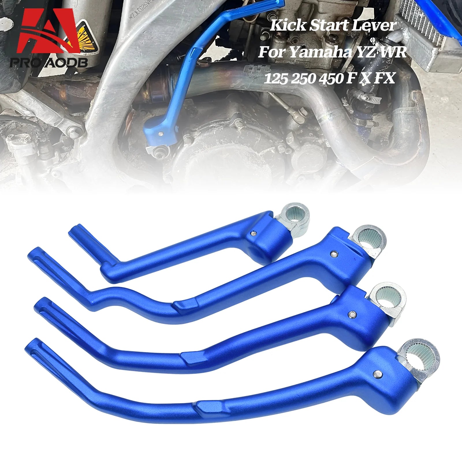 For Yamaha YZ125 YZ250 YZ250X YZ250F YZ450F YZ250FX YZ450FX WR250F WR450F Motorcycle CNC Forged Kick Start Starter Lever Peda