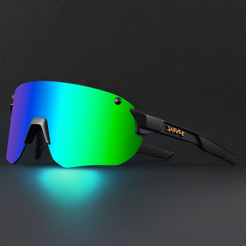 Kapvoe Photochromic Lightweight Cycling Glasses Men Rimless Sunglasses Road Bicycle MTB Bike Riding Sports Women Eyewear UV400