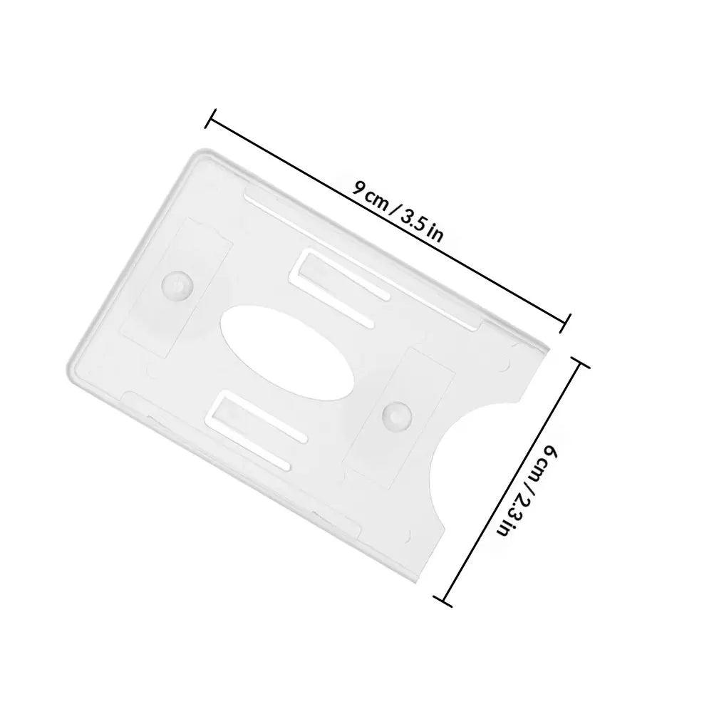 2Pcs Car Permit Holder Suction Cups Transparent Plastic Card Holder Parking Permit Toll Pass Windshield Mount Card Holders