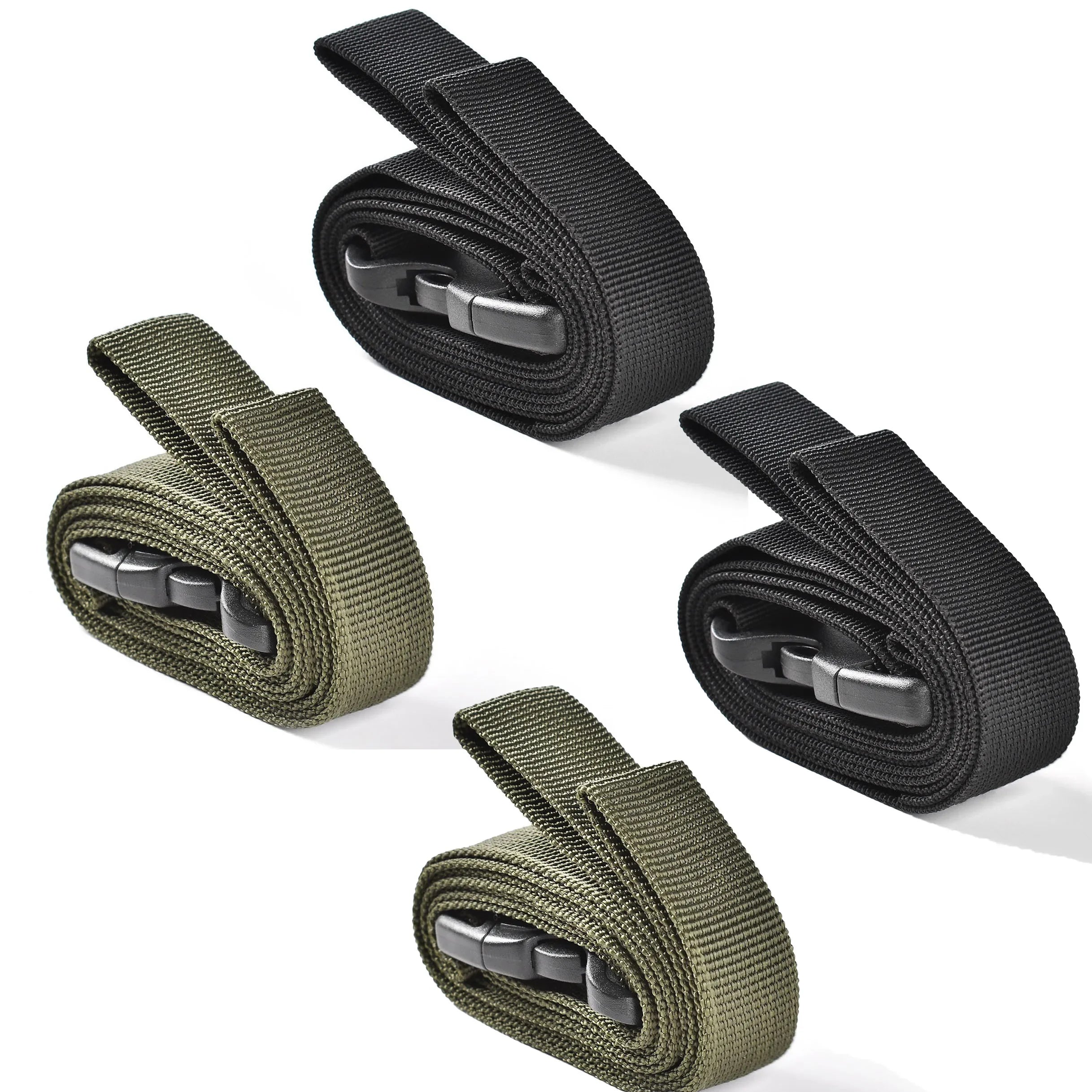 2/4Pcs Outdoor Travel Tied Belt Durable Nylon Cargo Tie Down Luggage Lash Belts Strap Camping Hiking Cargo Storage Straps Buckle