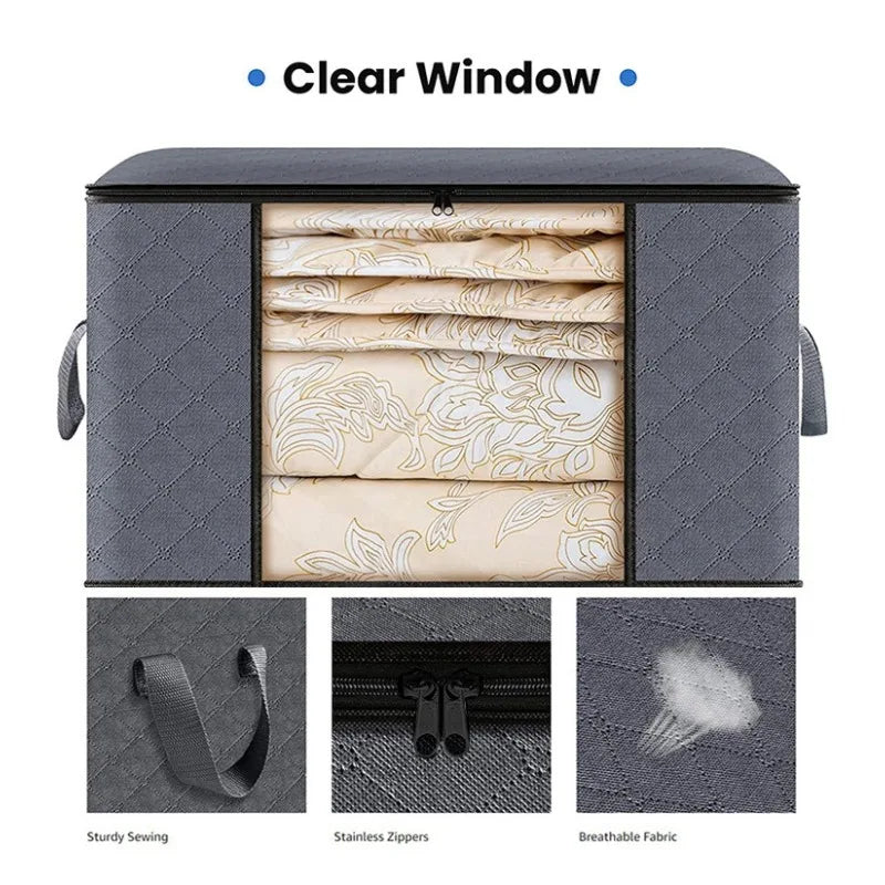 Closet Clothes Organizers Storages Clothes Storage Blanket Storage Foldable Storages Comforter Bag Wardrobe Organizer Clothes