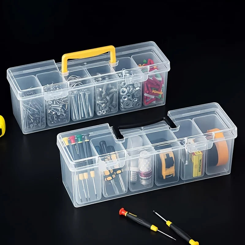 1PC Portable Tool Storage Box for Outdoor Work Home Desk Use - Classify Screw Accessories Organizer