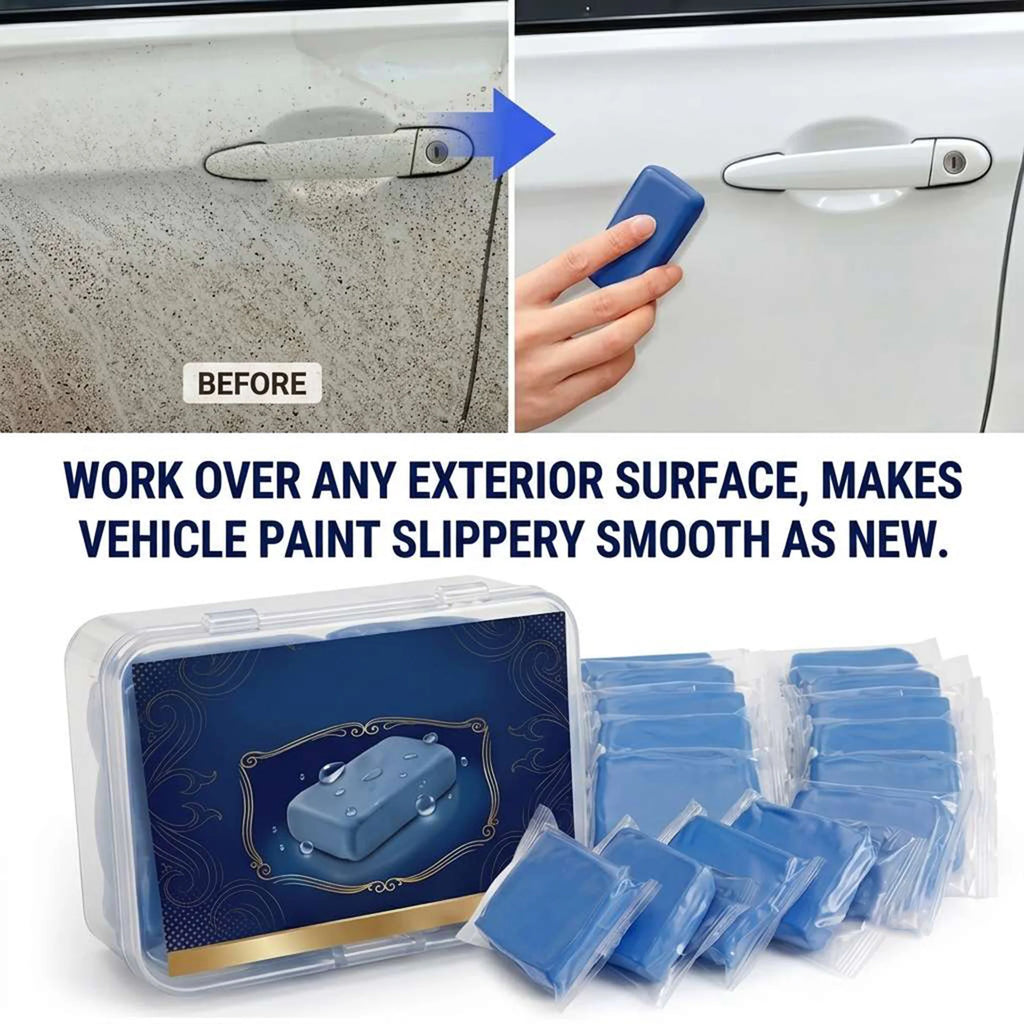 Professional Car Clay Bar for Detailing, Deep Cleaning Auto Paint & Glass, Reusable & Eco-Friendly, Portable Case, Easy Kit