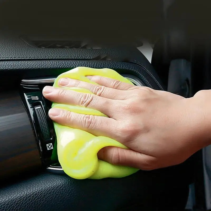 2/5pcs Yellow Universal Magic Sticky Dust Dirt Cleaner Soft Gum Gel Car Interior Cleaning Glue for PC Keyboard Cleaning Tools
