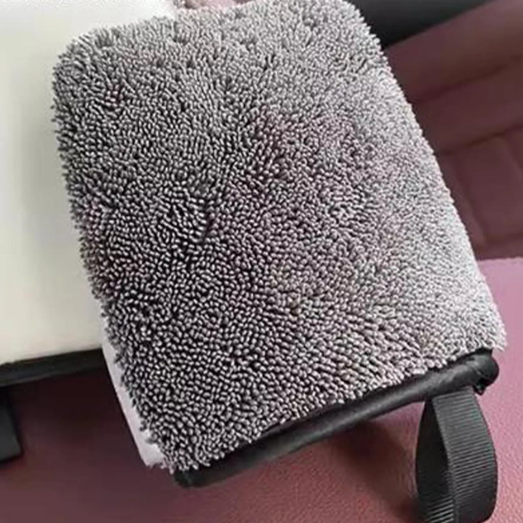 Car Paint Wash Mitts Car Dashboard Leather Seat Cleaning Gloves Double-Sided Twist Braid Cleaning Tool for Instrument Panel