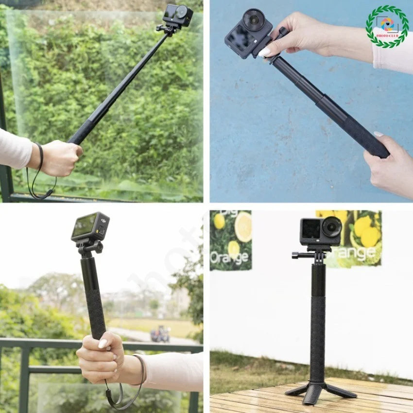 1.5m Selfie Stick For DJI Action 6/5 Pro/4/3 Aluminum Extended Alloy Selfie Stick for GoPro 13 12 11 10/Insta360 Ace Pro 2/X5 X4