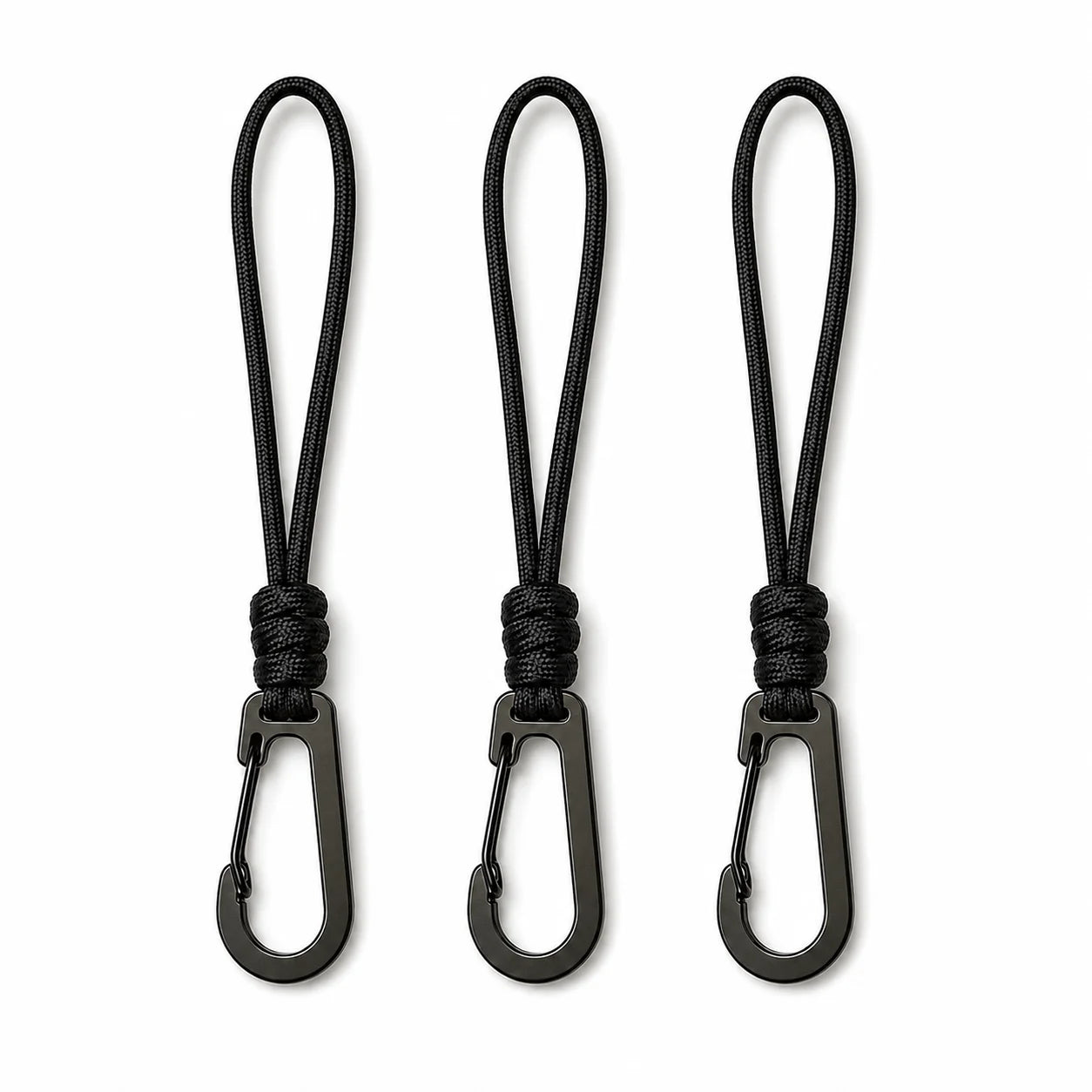 Braided Paracord Keychain Lanyard Outdoor Camping Backpack Quick Release Carabiner Hook Anti-Lost  Wrist Lanyard Hiking EDC Tool