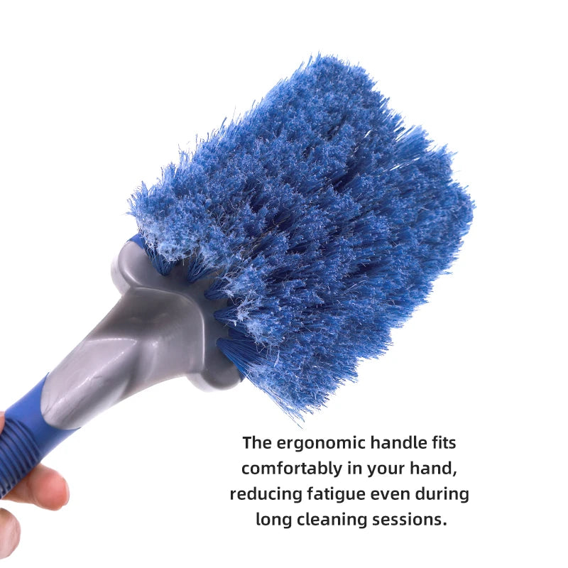 26x7x7 cm Auto Tire Rim Floor Mat Detailing Cleaning Brush 1 Pcs for Anti Scratch Car Wheel Brush Soft PP Bristles Car Washing