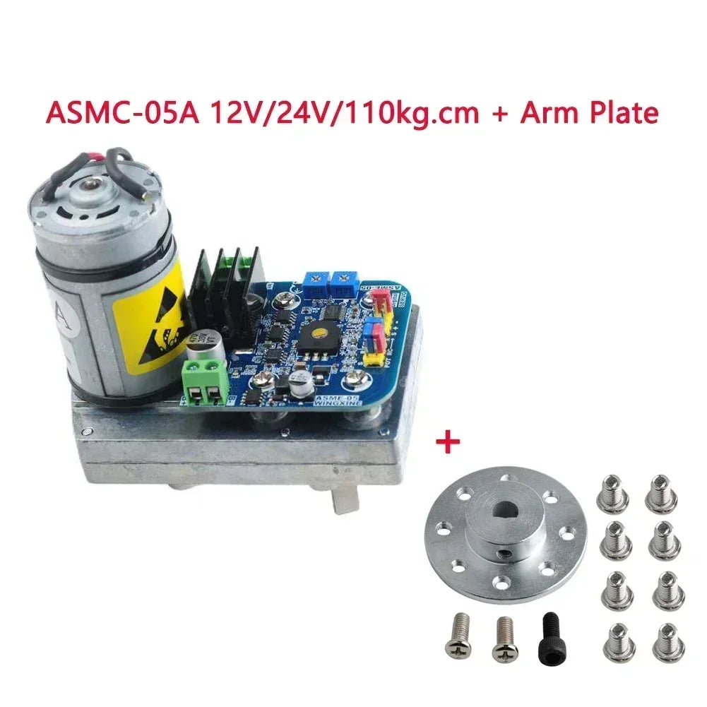 High Torque Servo ASMC-05A 110kg.cm /ASMC-05B 180kg.cm Robot Servo Motor Replace ASMC-04A ASMC-04AB / Arm Plate / PCB Controller