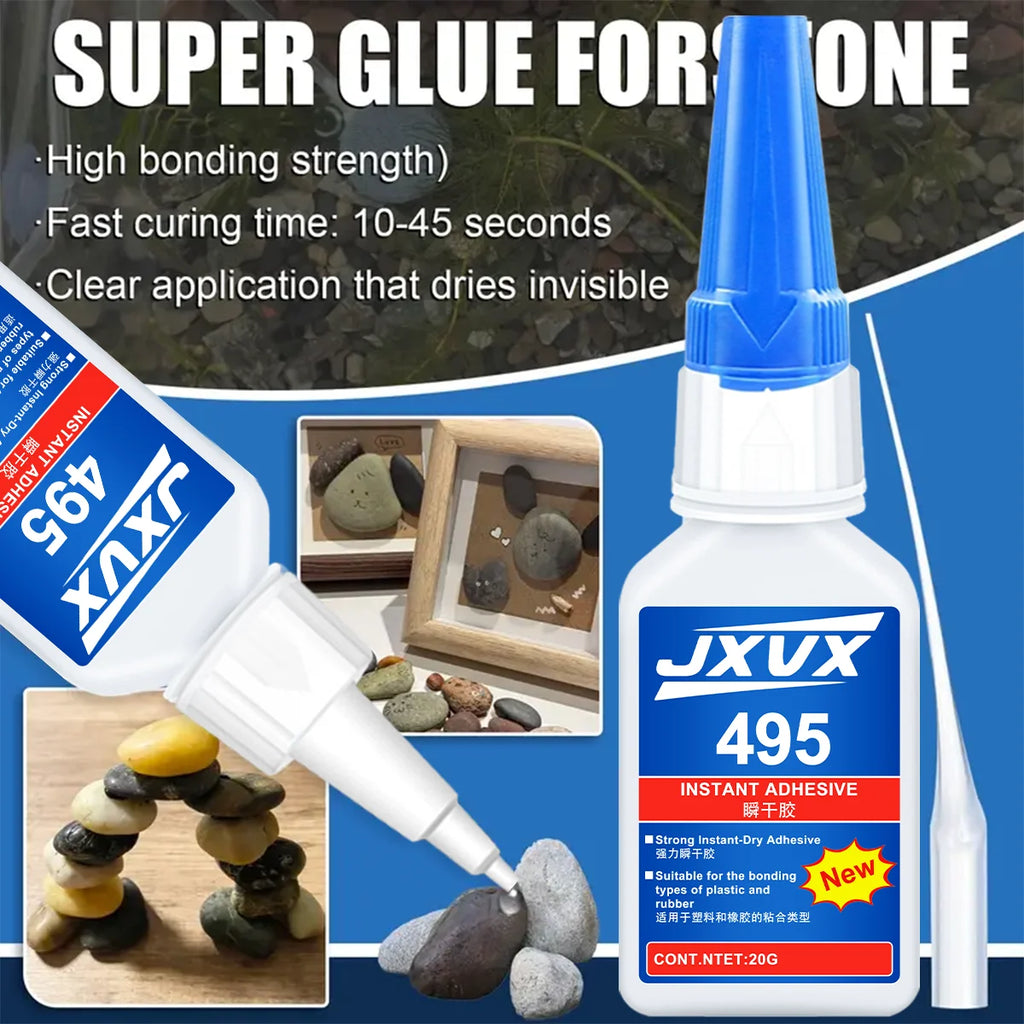 495 Fish Tank Landscaping Moss Glue Super Glue Instant Quick-drying Cyanoacrylate Adhesive Transparent For Plants Aquascaping Fish Aquarium Plants Water Grass Stick Fixing Glue.