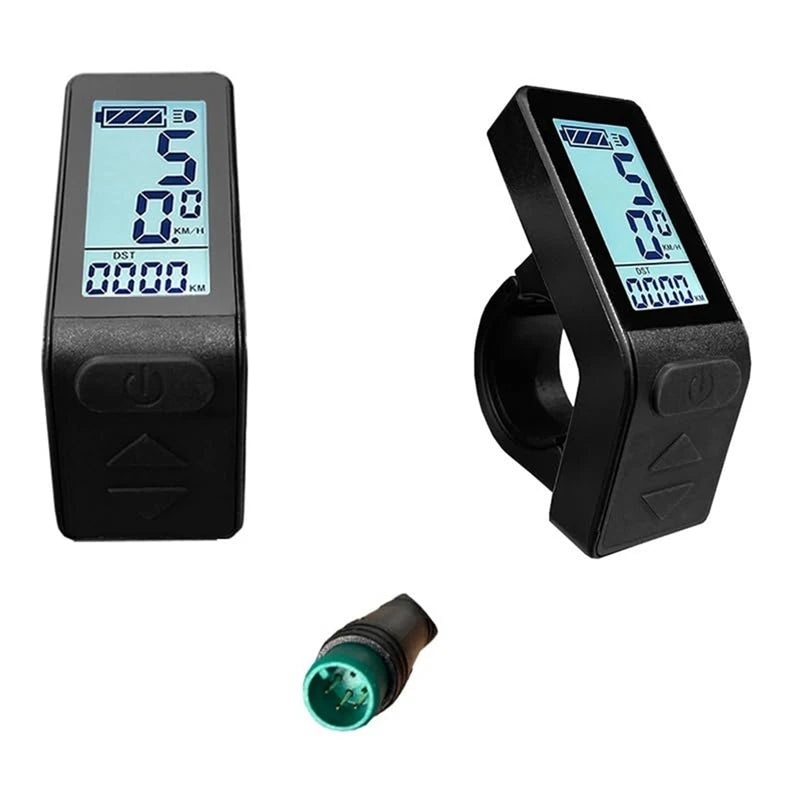 Ebike LCD Display Mini Meter KT-LCD4 Display Waterproof Connector for KT Controller Electric Bicycle Conversion Kit-A07G