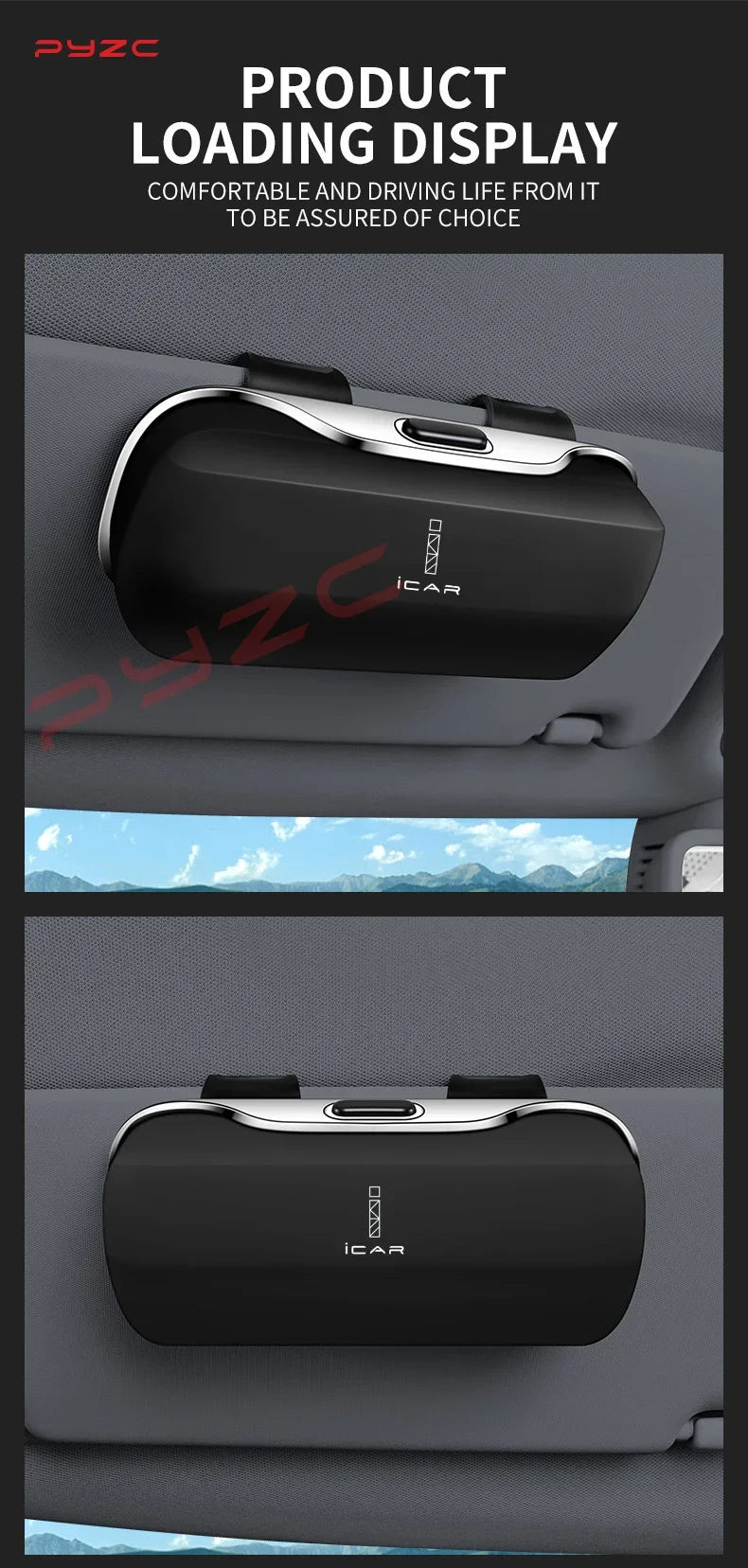 Chery ICAR 03 Jaecoo 6 V23 03T Ik122t J6 J7 Accessories Car Visor Sunglasses Glasses Case Glasses Holder Clip Box