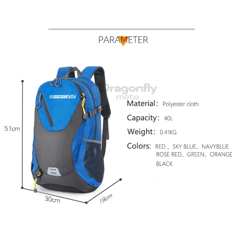 For BMW R1250GS R 1250 R1250 GS Rallye HP 2019 2018 Racing travel Men waterproof Backpack Bag Motorcycle Accesssories Gift