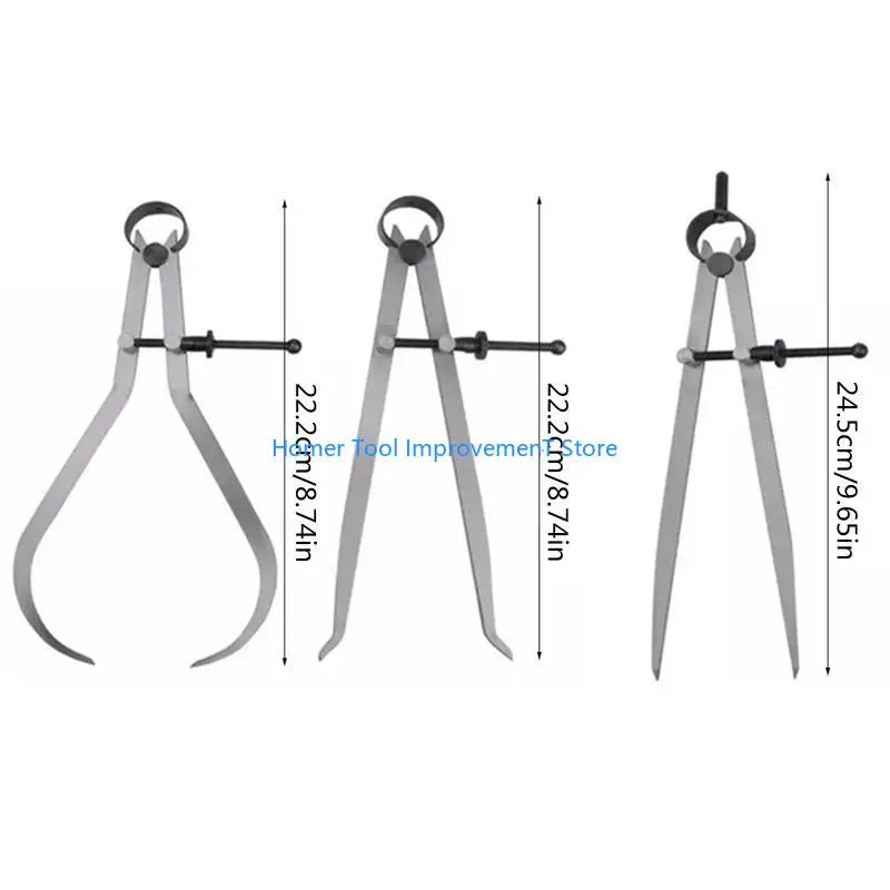 J0PC Spring Calipers Measurement Inside Outside Divider Tool Set Engineer Mechanic