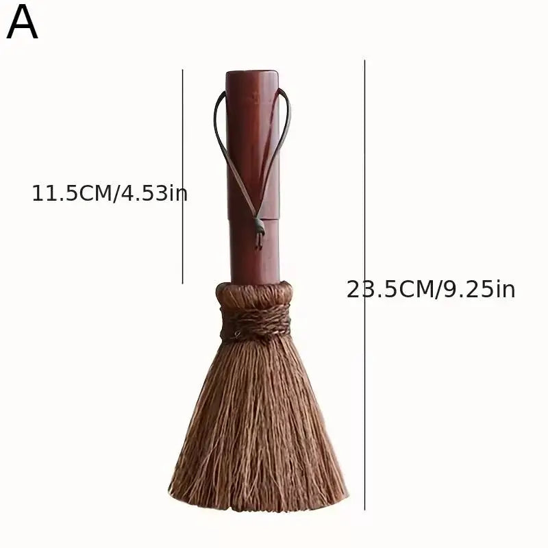 Palm Silk Wooden Handle Pot Brush Non-stick Oil Soft Hair Cleaning Brush Kitchen Stove Dishwashing Brush Cleaning Products