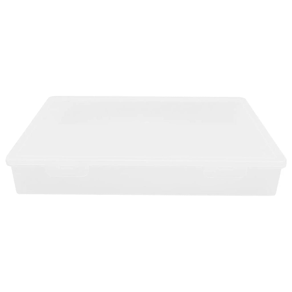 Sturdy Plastic Storage Box A4 Document Organizer File Case for Business Certificates Travel Documents Photos Cards Postcards