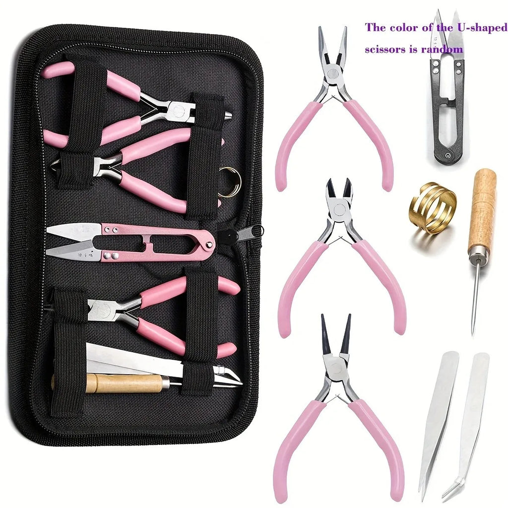 ewelry Making Pliers Scissors Cutter Tweezers Beading Tool Kit, 8Pcs Jewelry Diy Tools Tools Jewelry Jewelry Tools & Accessories