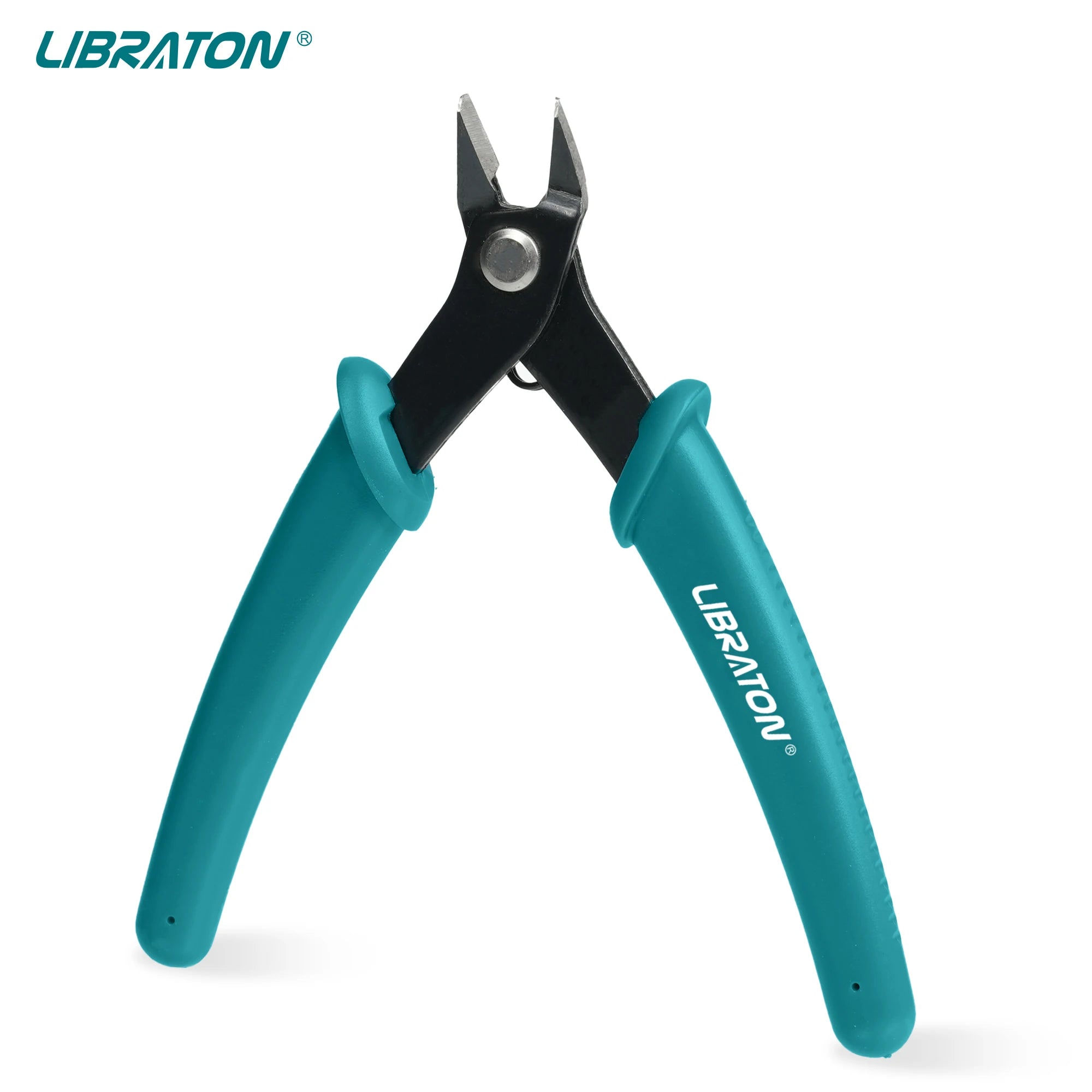 LIBRATON 5.12" Micro Wire Cutter, Precision Mini Flush Cutters and Clean Cut Pliers for Electronics, Model, Jewelry, Model Kits
