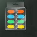 Stainless steel corn cob holder, corn skewer, barbecue fork, fruit fork, with silicone handle and convenient butter spreader