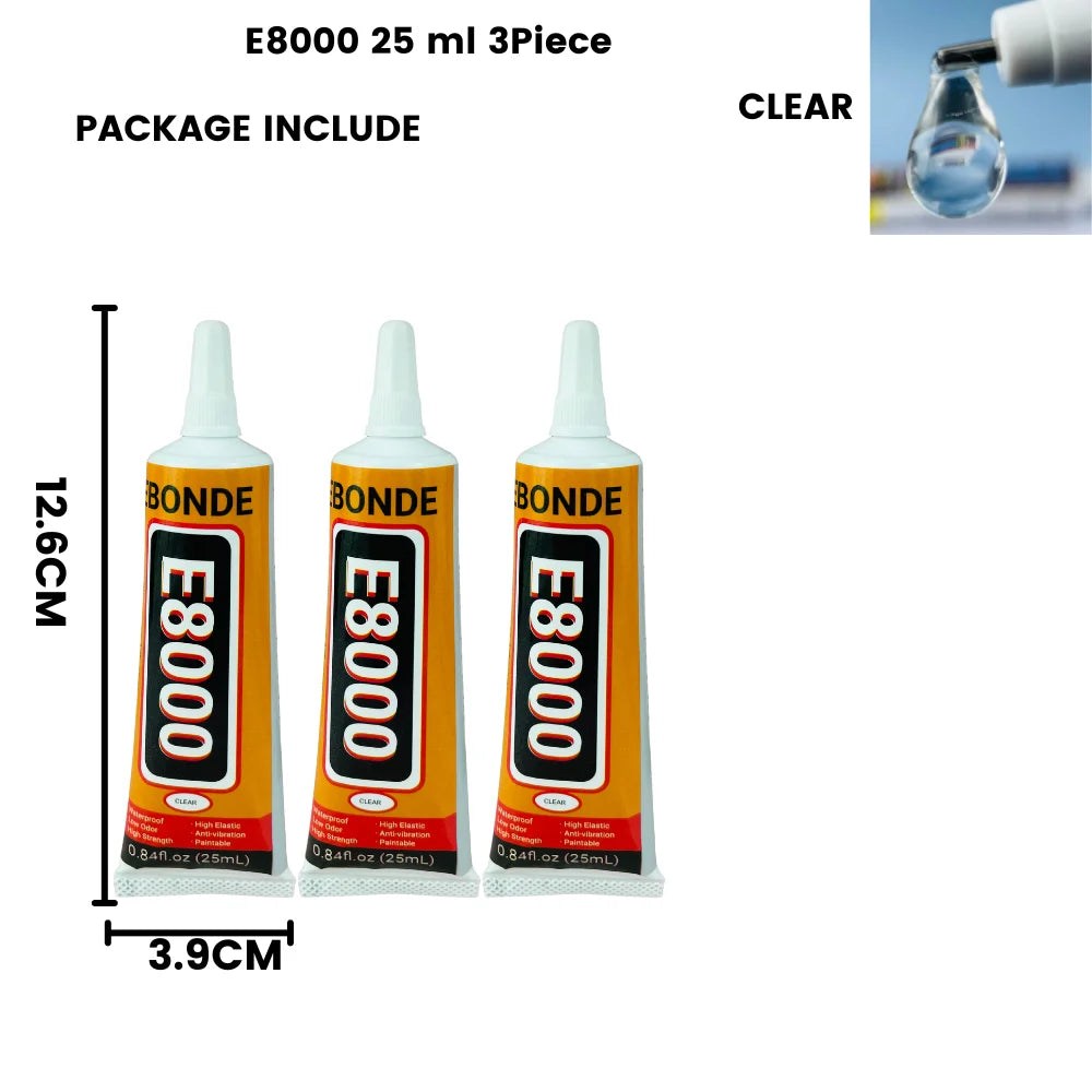 15/50/110mL E8000 Multi-Purpose Liquid Glue Super Strong Adhesive for Jewelry Crafts Rhinestones DIY E-8000 Phone Screen Glass