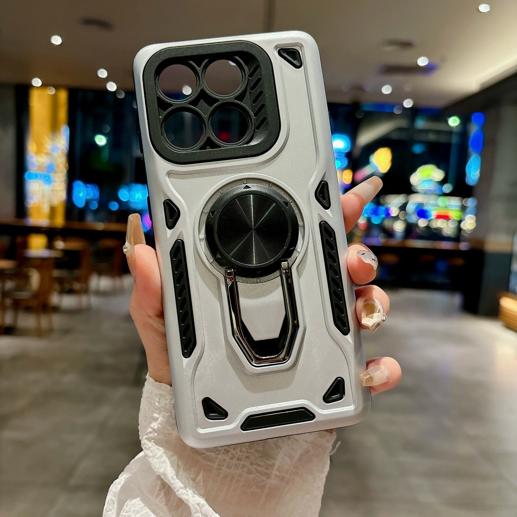 Magnetic Kickstand Phone Case for Motorola G86 G56 G06 Edge60 Pro 60 70 Heavy-duty Anti-fall Armor Protection Practical Cover