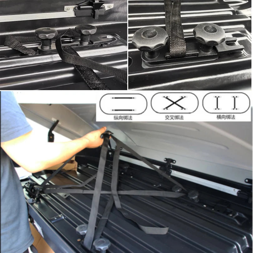 4 Set Universal Car U-Bolts Roof Box Mount Kit Metal Clamps Van Luggage Rack Accessories Secure Fitting Easy Installation
