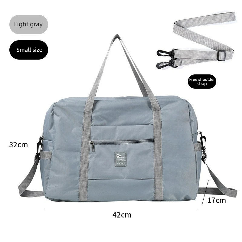 Large Capacity Folding Travel Bags Waterproof Luggage Tote Handbag,portable Clothing Bag,tie Rod Duffel Bag,clothes Storage Bag