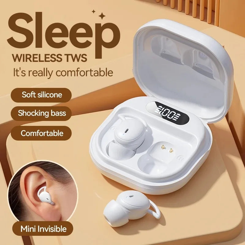 Wireless Bluetooth M72 Sports Game Music Mini Invisible Sleep Built in Microphone Earphones Suitable for Android IOS