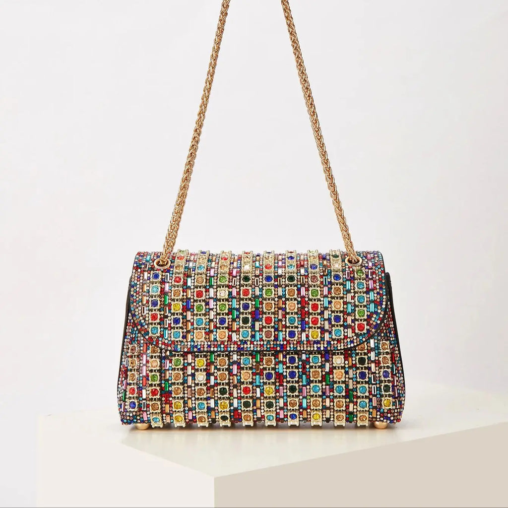 Women's Evening Bags, Clutch Bags, Shiny, Dazzling, Charming, Elegant, Exquisite, and Understatedly Luxurious Evening Bags Suitable for Parties, Weddings, Balls, Dinner Parties/Banquets, and Can Be Paired with Wedding Dresses