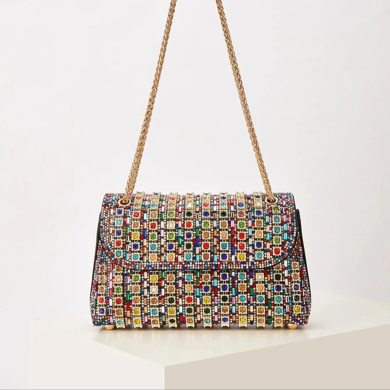 Women's Evening Bags, Clutch Bags, Shiny, Dazzling, Charming, Elegant, Exquisite, and Understatedly Luxurious Evening Bags Suitable for Parties, Weddings, Balls, Dinner Parties/Banquets, and Can Be Paired with Wedding Dresses