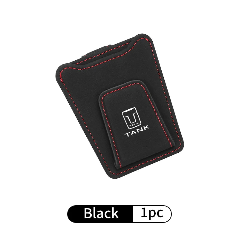Suede Car Interior Accessories Glasses Clip Sunglasses Storage For Great Wall GWM Tank 300 City 300 Border 400 500 PHEV 700