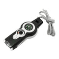 Emergency Survival Whistle 7 In 1 With LED Light Compass And Thermometer Outdoor Emergency Kit For Hiking Camping Compass Tool