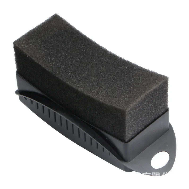 Car Wheel Polishing Waxing Sponge Brush ABS Car Tire Washing Cleaning Brushes Contour Detailing Dressing Applicator Pad