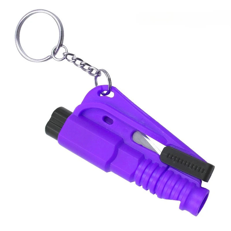 1pc Mini Safety Hammer Keychain Escape Car Life-saving Escape Hammer Window Broken Emergency Glass Breaker