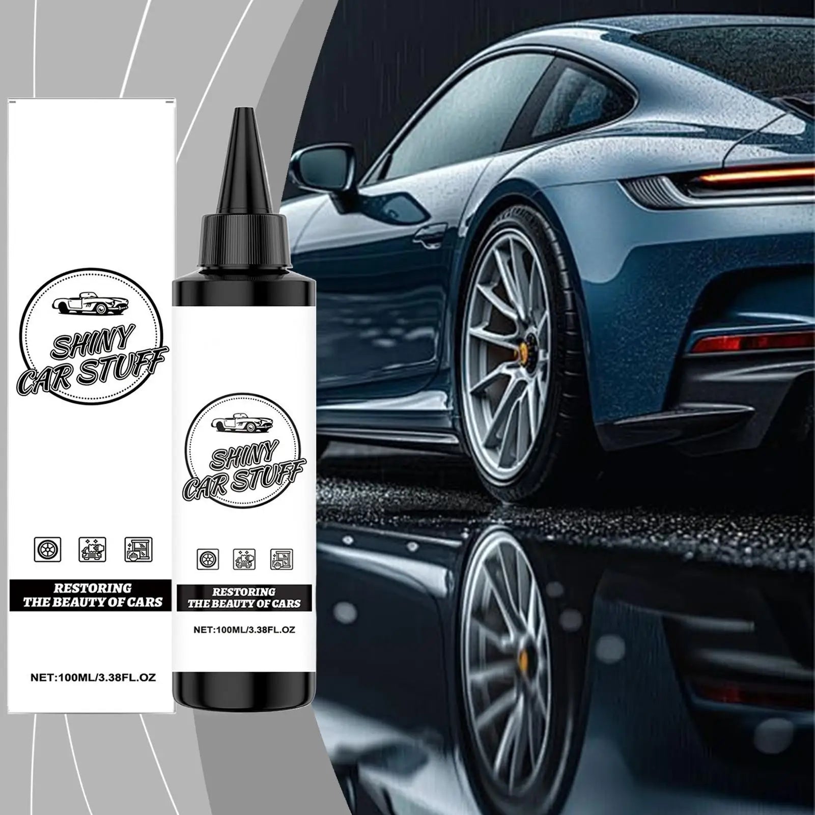 Car Coating Agent Dustproof Waterproof Portable Automobile Cleaner Solution Car Polishing Agent Shine Restorer Hood Side Trunk