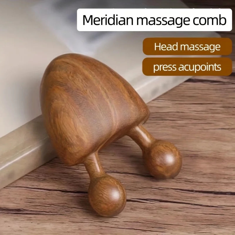 1/2pcs Sandalwood Face Massager Nose & Face Massager - Eye Relief Tool Snail Facial Meridian Massage