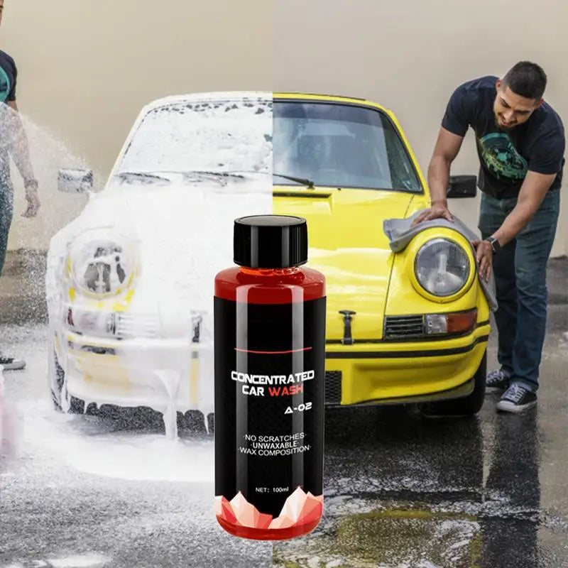 Car Cleaning Foam Large Capacity High Concentration Super Foam Car Wash Liquid Auto Washing Shampoo Car Wash Supplies 100ml