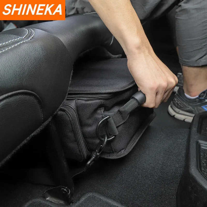 SHINEKA Stowing Tidying for Jeep Wrangler JL JK Sports/Sahara/Rubicon 2007-2025 Seat Storage Bag for Jeep Wrangler JK JL 2007 Up